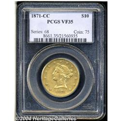 1871-CC[$10] VF35 PCGS.