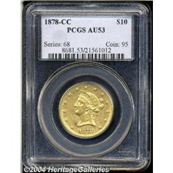 1878-CC[$10] AU53 PCGS.