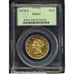 1878-S[$10] MS64 PCGS.