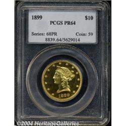 1899[$10] PR64 PCGS.
