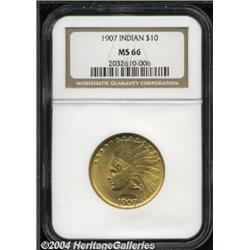 1907[$10] No Motto MS66 NGC.