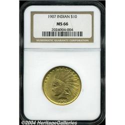 1907[$10] No Motto MS66 NGC.
