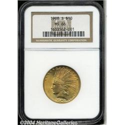 1908-S[$10] MS66 NGC.