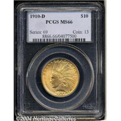 1910-D[$10] MS66 PCGS.