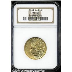 1911-D[$10] MS64 NGC.