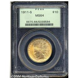 1911-S[$10] MS64 PCGS.
