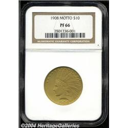 1908[$10] Motto PR66 NGC.