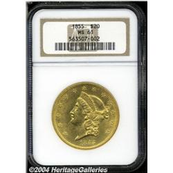 1855[$20] MS61 NGC.