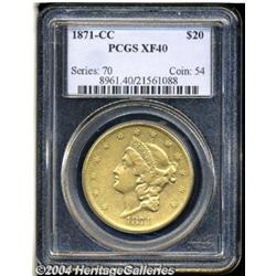 1871-CC[$20] XF40 PCGS.