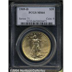 1909-D[$20] MS64 PCGS.