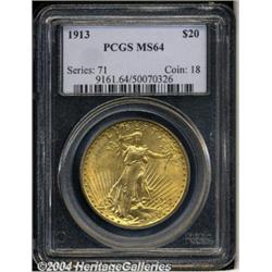 1913[$20] MS64 PCGS.