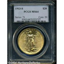 1913-S[$20] MS64 PCGS.