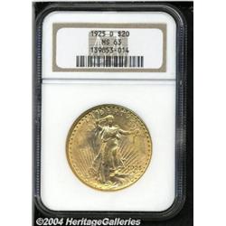1925-D[$20] MS63 NGC.
