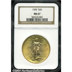 1926[$20] MS67 NGC.