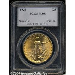 1928[$20] MS67 PCGS.