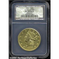 1861[$20] Clark, Gruber & Co. Twenty Dollar XF Details, Whizzed, NCS.