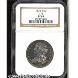 1838[P50C] Half Dollar, Judd-72, Pollock-75, R.5, PR65 NGC.