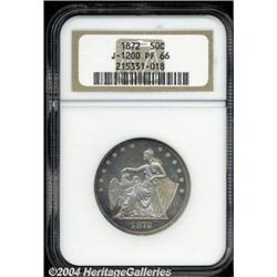 1872[50C] Half Dollar, Judd-1200, Pollock-1340, Low R.7, PR66 NGC.