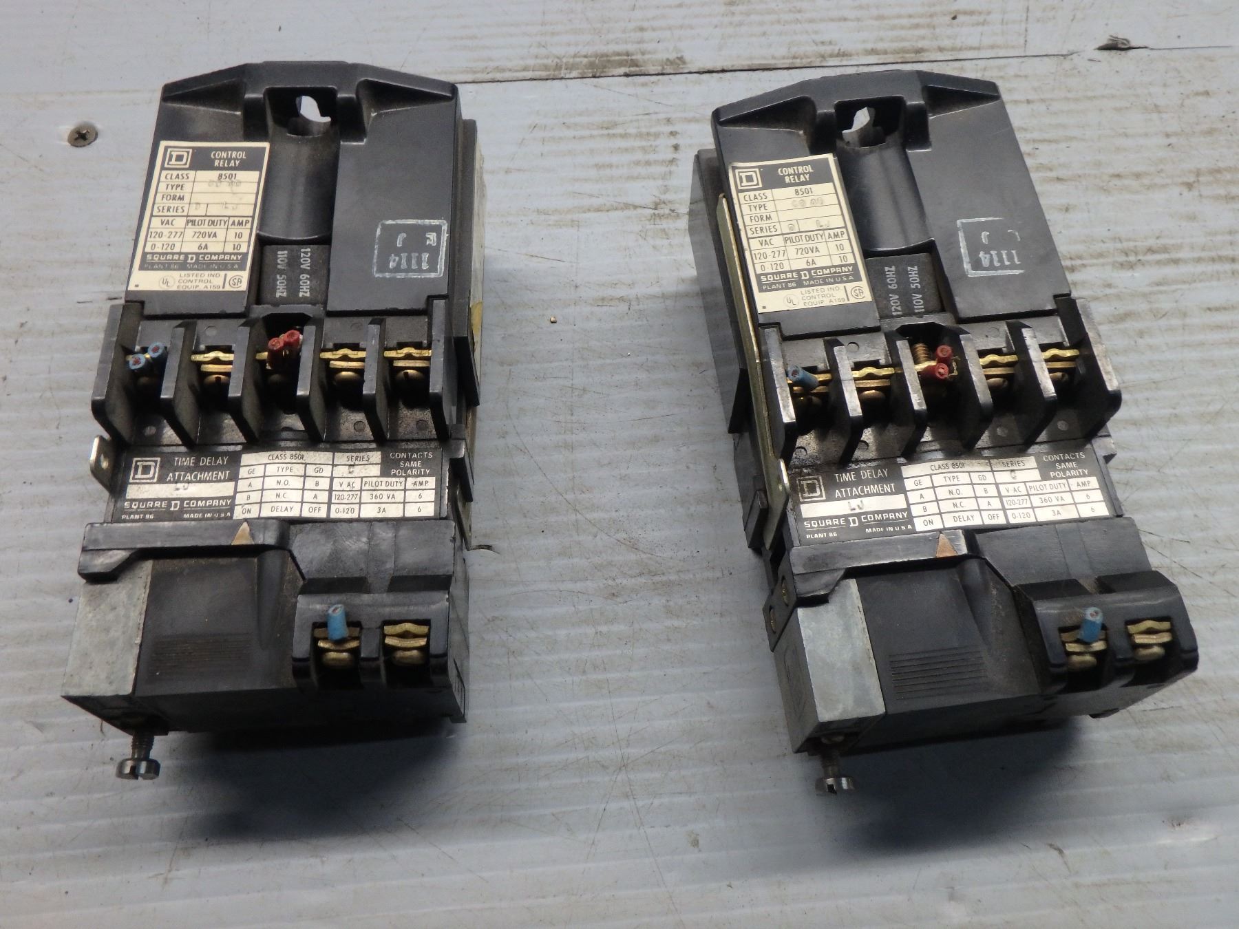 SQUARE D CONTROL RELAY CLASS 8501 TYPE GO-40 SERIES D GO40