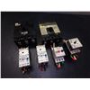 Image 1 : SQUARE D 2 CIRCUIT BREAKERS AND 4 MISC. ELECTRICAL PARTS *LOT OF 6*