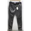 Image 1 : (WOMENS) PAIR OF GREY SANDWICH DENIM PANTS SIZE 40