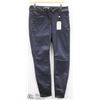 Image 1 : (WOMENS) PAIR OF BLACK SANDWICH DENIM SKINNY JEANS SIZE 36