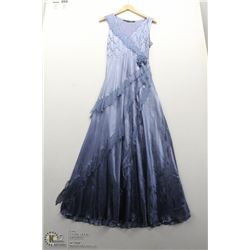 (WOMENS) KOMAROV BABY BLUE FULL LENGTH SLEEVELESS DRESS