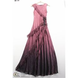 (WOMENS) KOMAROV RED FULL LENGTH SLEEVELESS DRESS