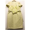 Image 1 : (WOMENS) FRASCARA SIZE 12 YELLOW AND GOLD KNEE LENGTH DRESS