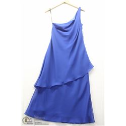 (WOMENS) FRASCARA SIZE 10 ROYAL BLUE SINGLE STRAP DRESS