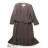 Image 1 : (WOMENS) DAYMOR CHOCOLATE BROWN DRESS WITH CAP JACKET
