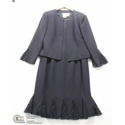 (WOMENS) DAYMOR BLACK DRESS WITH CAP JACKET SIZE 8