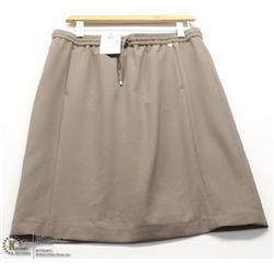 (WOMENS) PURE BEIGE SHEER FABRIC SKIRT SIZE 42