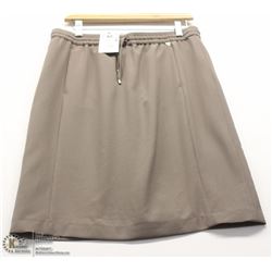 (WOMENS) PURE BEIGE SHEER FABRIC SKIRT SIZE 42