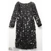 Image 1 : (WOMENS) FRASCARA BLACK SEQUIN EVENING DRESS SIZE 6