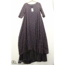 (WOMENS) GRIZAS SHEAR PURPLE POLKADOT DRESS SIZE X SMALL