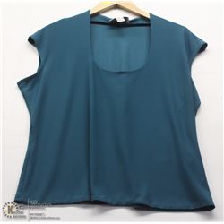 (WOMENS) JOSEPH RIBKOFF BLUE SCOOPNECK TOP SIZE 16