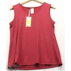 (WOMENS) DOLCEZZA RED SLEEVELESS TOP SIZE MEDIUM