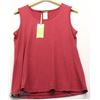 Image 1 : (WOMENS) DOLCEZZA RED SLEEVELESS TOP SIZE MEDIUM