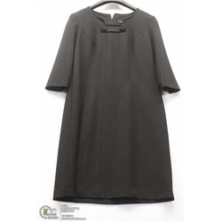 (WOMENS) RAFFINALLA BLACK DRESS WITH BUST BUTTON ACCENT