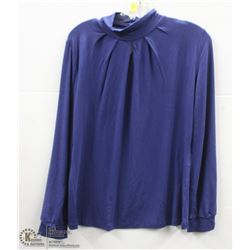 (WOMENS) DONNA DURA BLUE LONG SLEEVE TOP SIZE 40