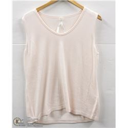 (WOMENS) PURE LIGHT PINK KNIT SLEEVELESS TOP SIZE 14