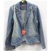 Image 1 : (WOMENS) MOTO JEAN JACKET SIZE SMALL
