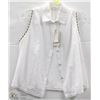 Image 1 : (WOMENS) TENSIONE IN WHITE SLEEVELESS TOP SIZE MEDIUM