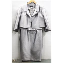 (WOMENS) FRASCARA SILVER SLEEVELESS DRESS WITH CAP JACKET