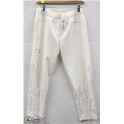 (WOMENS) ELISA CAVALETTI CREAM AND GOLD DRESS JOCKEY PANT