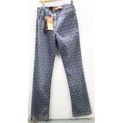 (WOMENS) ZERRES BLUE PRINTED DRESS JEAN SIZE 38