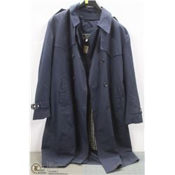 (WOMENS) TIVOL NAVY TRENCH COAT SIZE 44 TALL