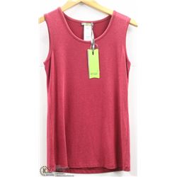 (WOMENS) DOLCEZZA RED SLEEVELESS TOP SIZE X SMALL