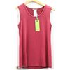 Image 1 : (WOMENS) DOLCEZZA RED SLEEVELESS TOP SIZE X SMALL